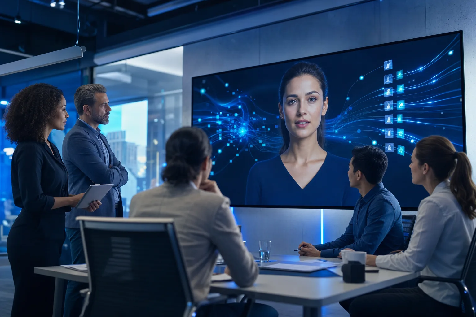 Agency team deploying a visual AI concierge
